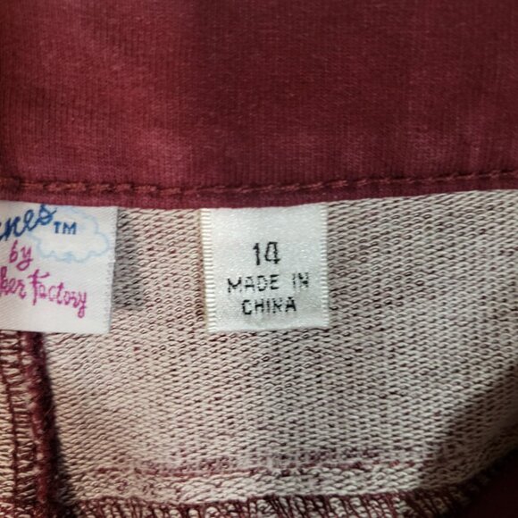 Dream Jeannes by Quacker Factory Women's Stretch Jeans Size 14 Maroon/Plum - Picture 12 of 14